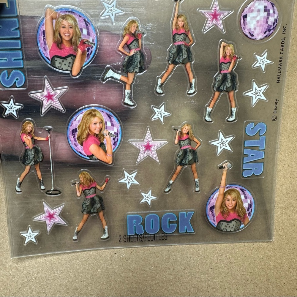 New Retired Hannah Montana Hallmark Sticker & Temporary Tattoo Lot (8) - Picture 10 of 10